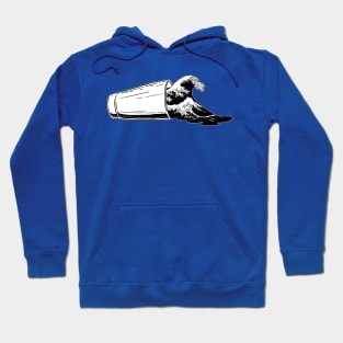 The Great Beer Wave (Light Print on Dark) Hoodie